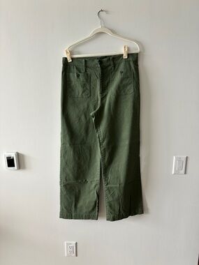J. Crew Olive Green Straight-Leg Chinos